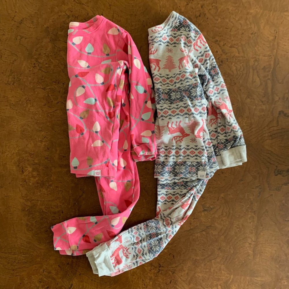 Lot of 2 Gap Christmas Pajamas Size 3T